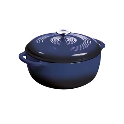 Mason Craft & More Lite Cast Dutch 8-Quart Cast Iron Dutch Oven in Blue | TTU-U9273-ECM