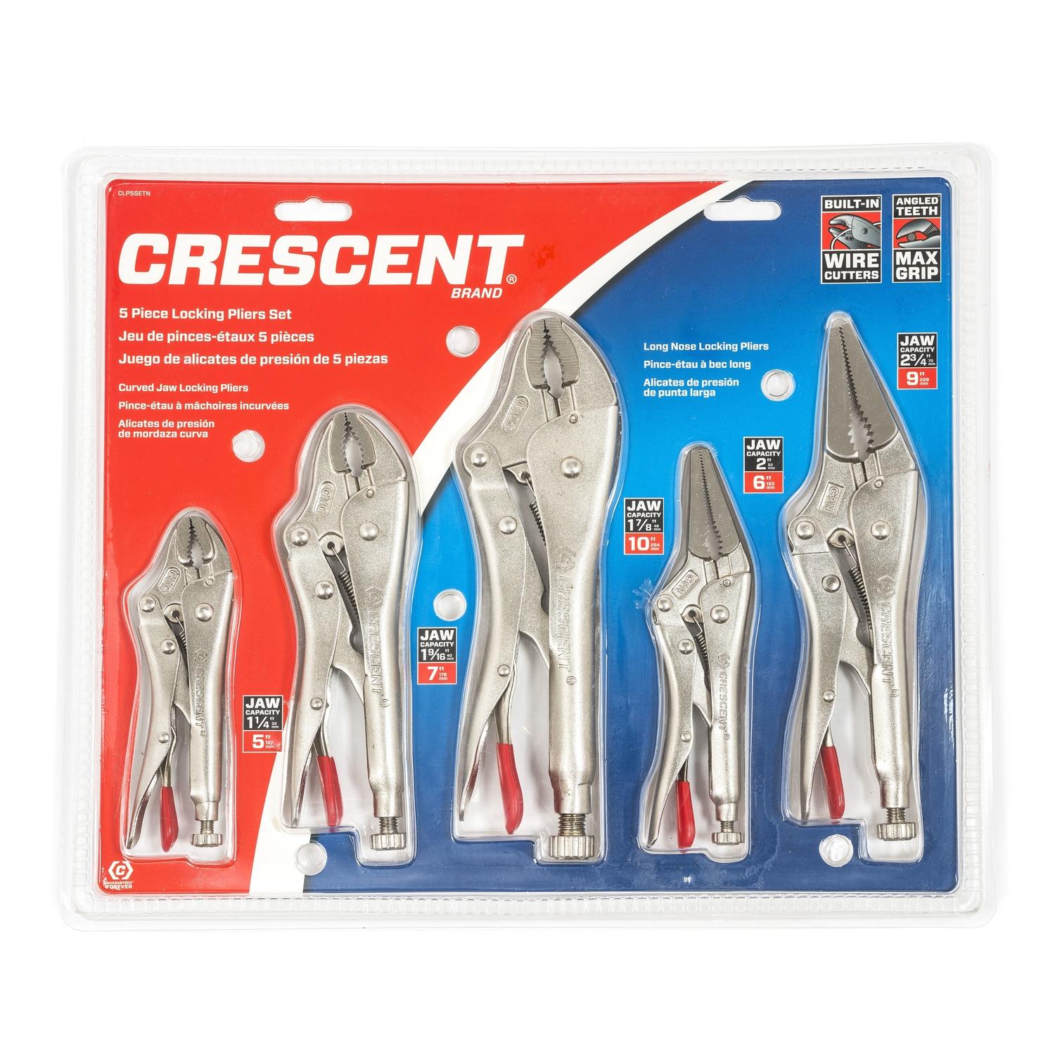 Crescent 5, 6, 7, 9 and 10 in. Alloy Steel Locking Pliers Set Sansujyuku sansujyuku.com