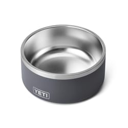 STAINLESS STEEL, ANTI-SKID DOG BOWL MIDNIGHT BLACK