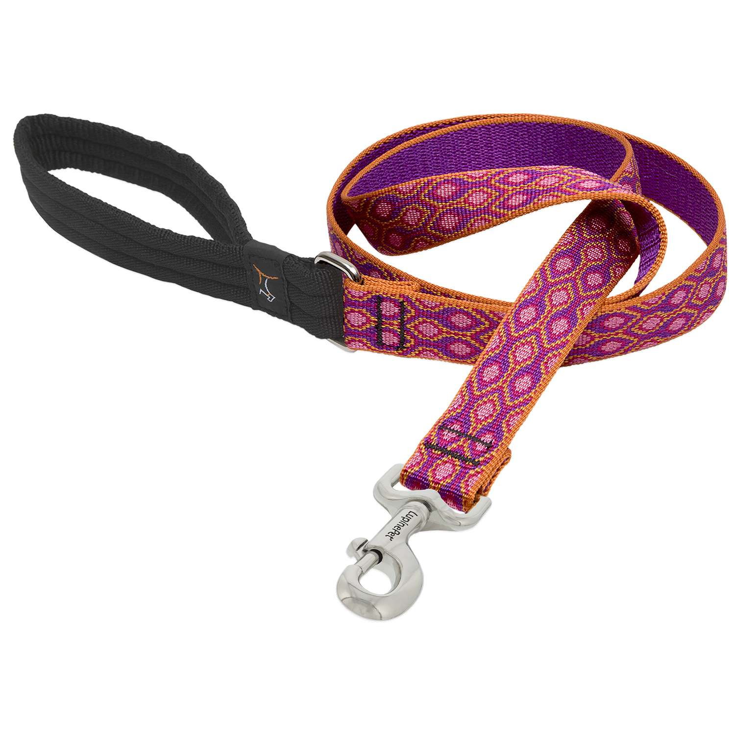 Lupine Pet Original Designs Multicolor Alpen Glow Nylon Dog Leash Ace