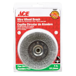 Ace 4 in. Fine Crimped Wire Wheel Brush Steel 4500 rpm 1 pc