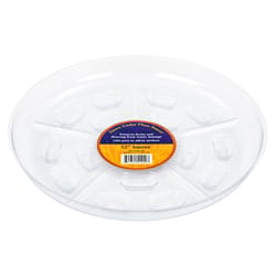 Down Under 12 in. D Plastic Plant Saucer Clear