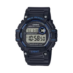 Casio Mens Classic Round Blue Digital Watch Resin Water Resistant