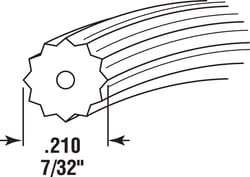 Prime-Line 0.21 in. D X 300 in. L Screen Spline