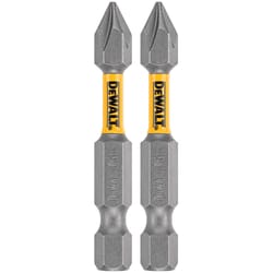 DeWalt Max Fit Phillips #1 X 2 in. L Screwdriver Bit Set Steel 2 pk