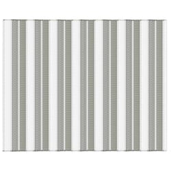Vivsun Rugs 96 in. W X 120 in. L Neutral Stripe Polyester Accent Rug