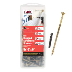 GRK Fasteners 5/16 in. X 6 in. L Star Washer Head Self Tapping Structural Screws