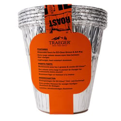 Traeger EZ-Clean Aluminum Grease & Ash Keg Liner 6.3 in. L X 6.3 in. W For Traeger