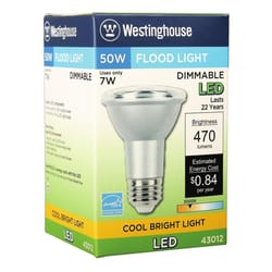 Westinghouse PAR 20 E26 (Medium) LED Floodlight Bulb Cool White 50 Watt Equivalence 1 pk