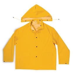 CLC Climate Gear Yellow PVC-Coated Polyester Rain Suit XL