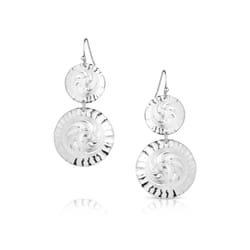 Montana Silversmiths Women's Sundance Conchos Silver Earrings Water Resistant