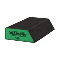 Diablo 5 in. L X 3 in. W X 1 in. 180 Grit Ultra Fine Angled Corner Sanding Sponge