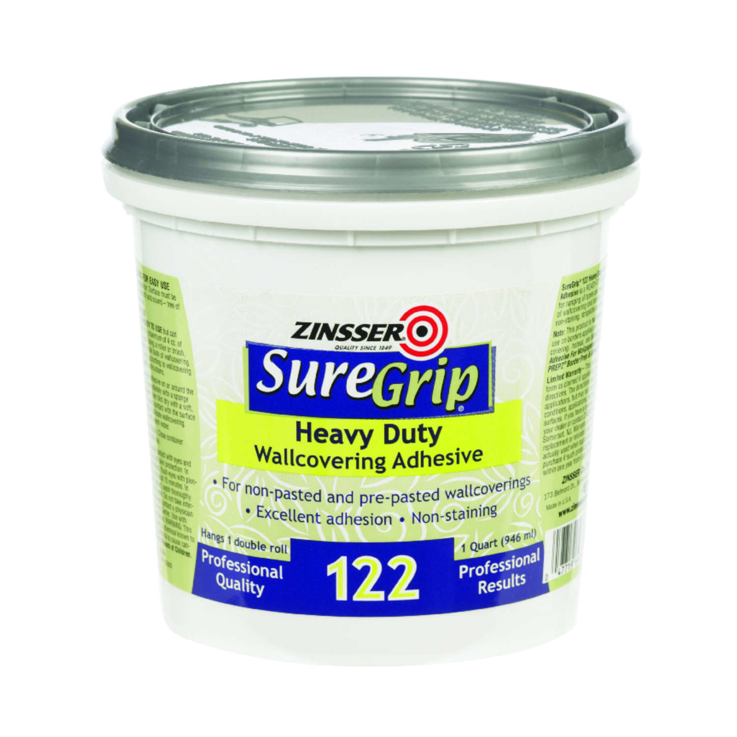 Zinsser SureGrip High Strength Wallcovering Adhesive 1 qt - Ace Hardware