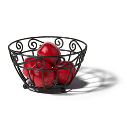 Spectrum 10 oz Black Steel Fruit Bowl 1 pk