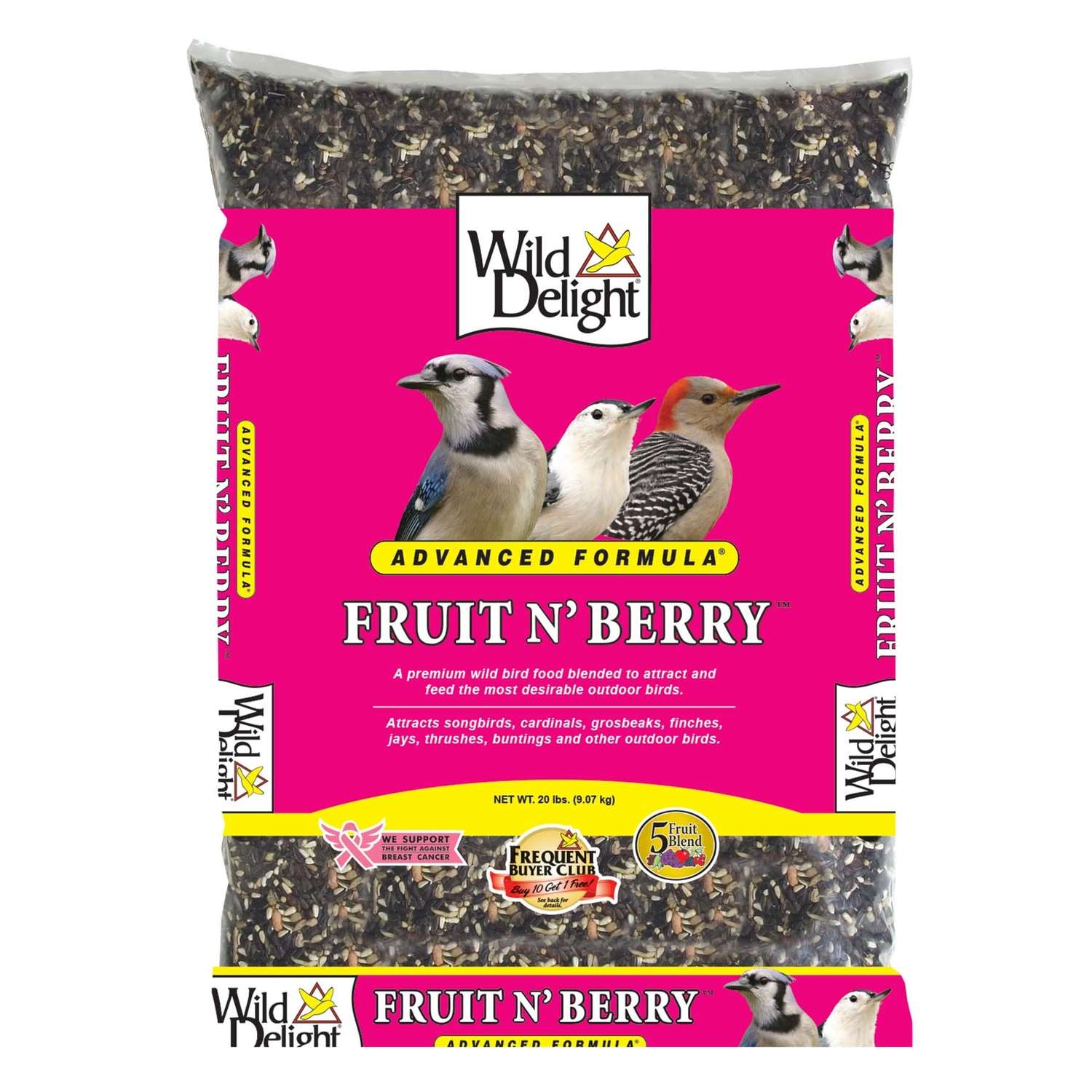 Wild Delight Fruit N Berry Assorted Species Wild Bird Food Sunflower