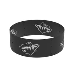 Blue Sky Outdoor Living NHL 12 in. H X 36 in. W Steel Round Minnesota Wild Fire Ring For Wood