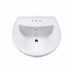 American Standard Cadet Vitreous China Pedestal Sink 20 in. W X 24.5 in. D White