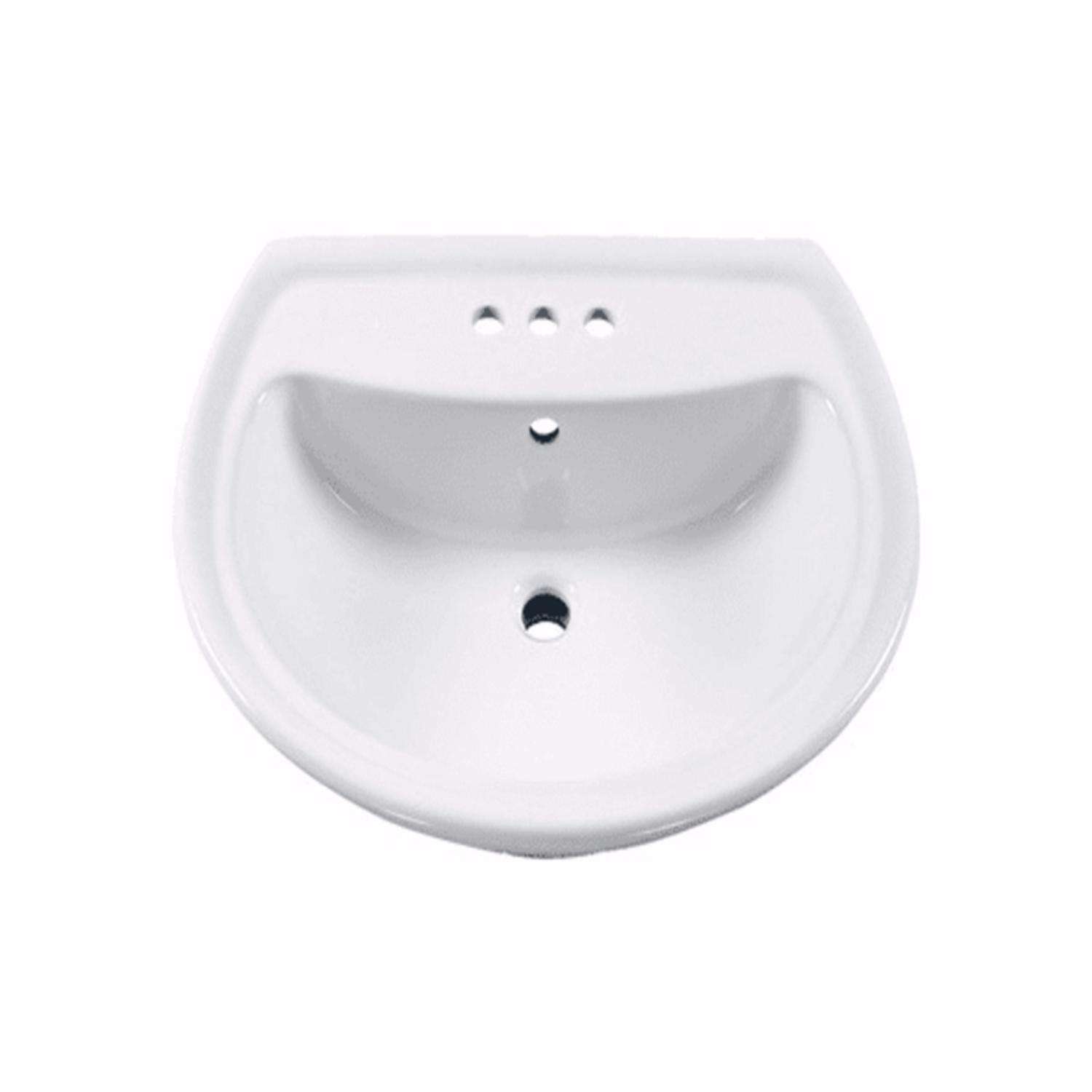 American Standard Cadet Vitreous China Pedestal Sink 20 in. W X 24.5 in
