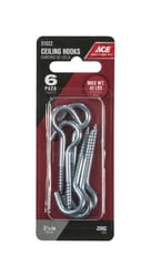 National Hardware 1.5 in. L Silver Stainless Steel Cup Hook 15 lb. cap. 2  pk - Ace Hardware