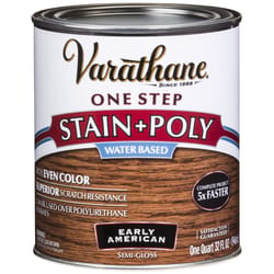 Varathane Semi-Gloss Early American Water-Based Acrylic Modified Urethane One-Step Stain/Poly 1 qt