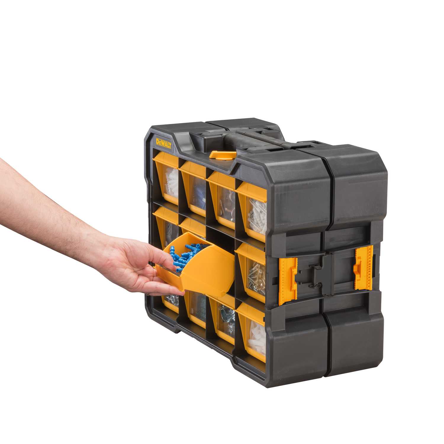 DeWalt 17.2 in. L x 4.2 in. W x 13.5 in. H Flip Bin Storage Organizer