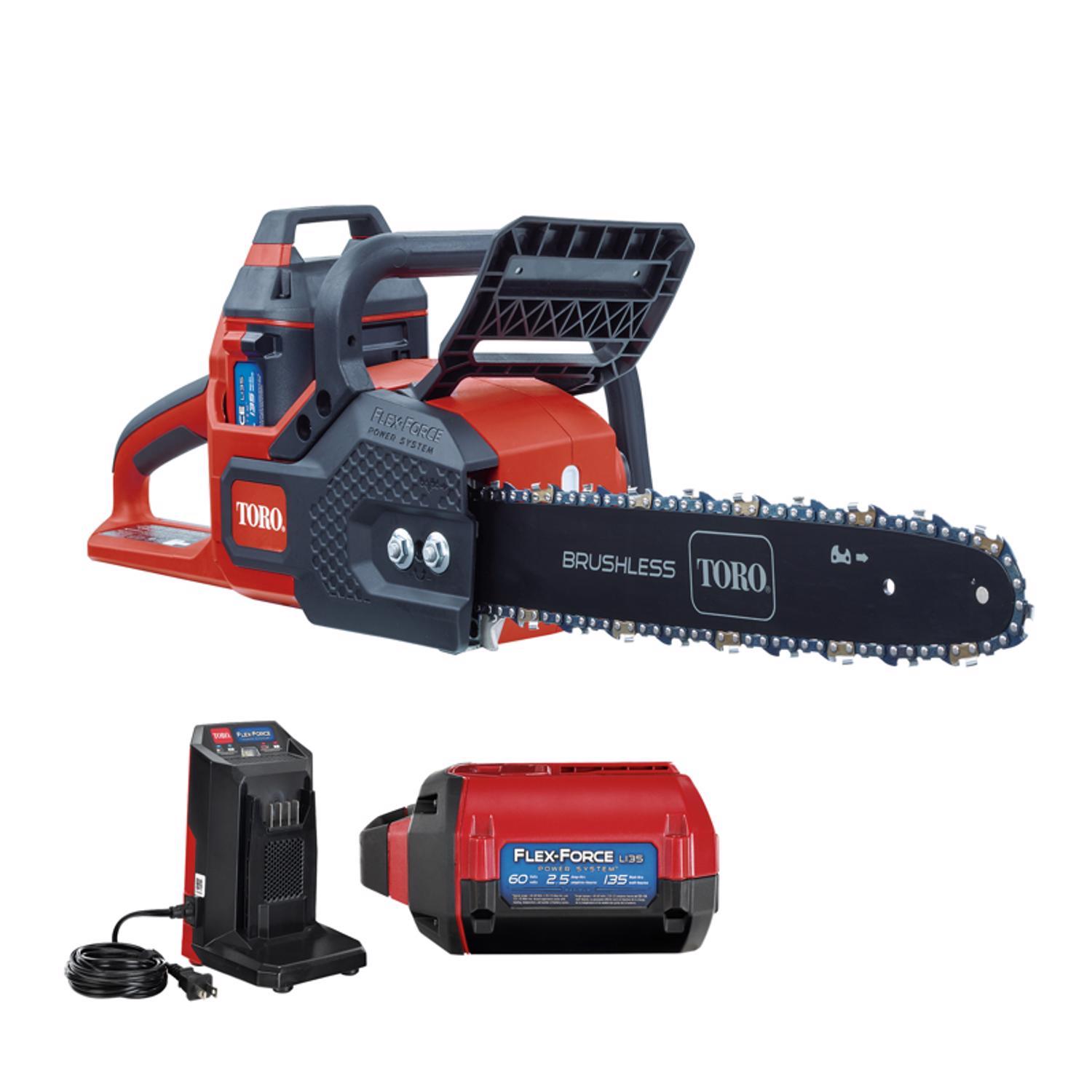 Toro Flex-Force Power System 16 in. 60 V Battery Chainsaw Kit (Battery & Charger) Uae Electronic uaeelectronic.com