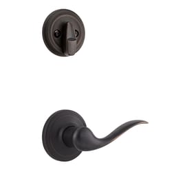 Kwikset Signature Tustin Lever Venetian Bronze Inside Trim Handleset 1-3/4 in.