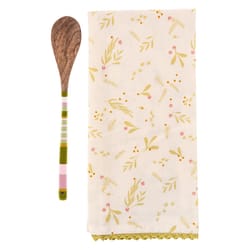 Karma Gifts Multicolored Cotton Mistletoe Tea Towel 2 pk
