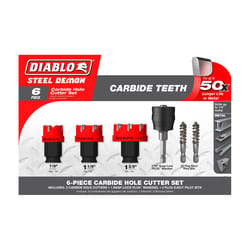 Diablo Steel Demon Carbide Tipped Hole Cutter Set 6 pc