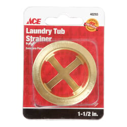Ace 1-1/2 in. D Brass Laundry Tub Strainer