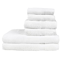 Monarch Brands Admiral White Cotton/Polyester Washcloth 300 pc