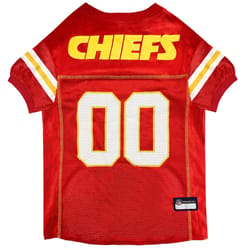 Pets First NFL Multicolored Kansas City Chiefs Cat/Dog Jersey Extra Large