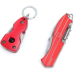 Mad Man Swiss Bliss Knife and Keychain Resin/Stainless Steel 1 pk