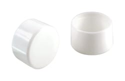 Shepherd Hardware Plastic Leg Tip White Round 4 pk