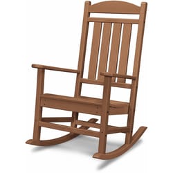 Hanover Pineapple Cay Brown HDPE Frame Traditional Rocking Chair
