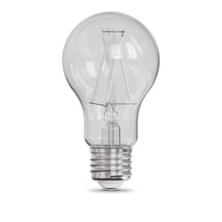 Feit A19 E26 (Medium) Filament LED Bulb Adjustable White 60 Watt Equivalence 2 pk