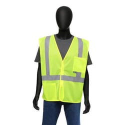 Safety Works Reflective Safety Vest Lime One Size Fits Most