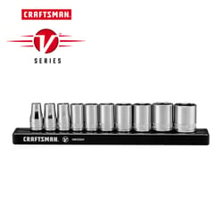 Craftsman V-Series 1/4 in. drive S SAE 6 Point Socket Set 10 pc