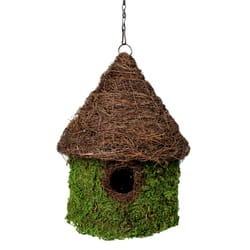 SuperMoss Wooven 15 in. H X 11 in. W X 11 in. L Natural Fiber Bird House