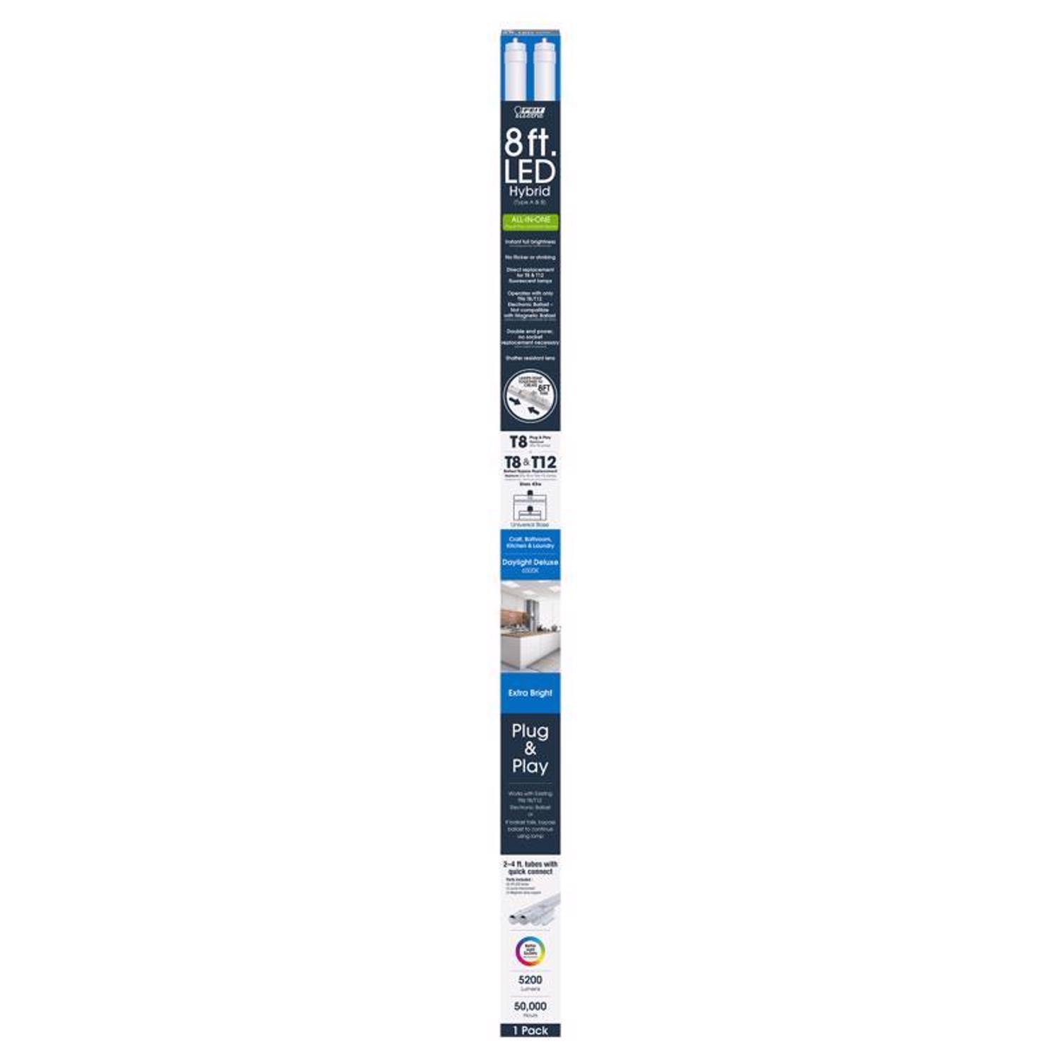 Feit Electric T8 T12 8 LED Tube Light Bulb