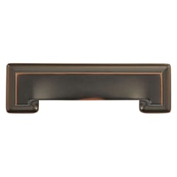 Hickory Hardware Studio Contemporary Oblong Cabinet Pull 3 in. Oil Rubbed Bronze Brown 1 pk
