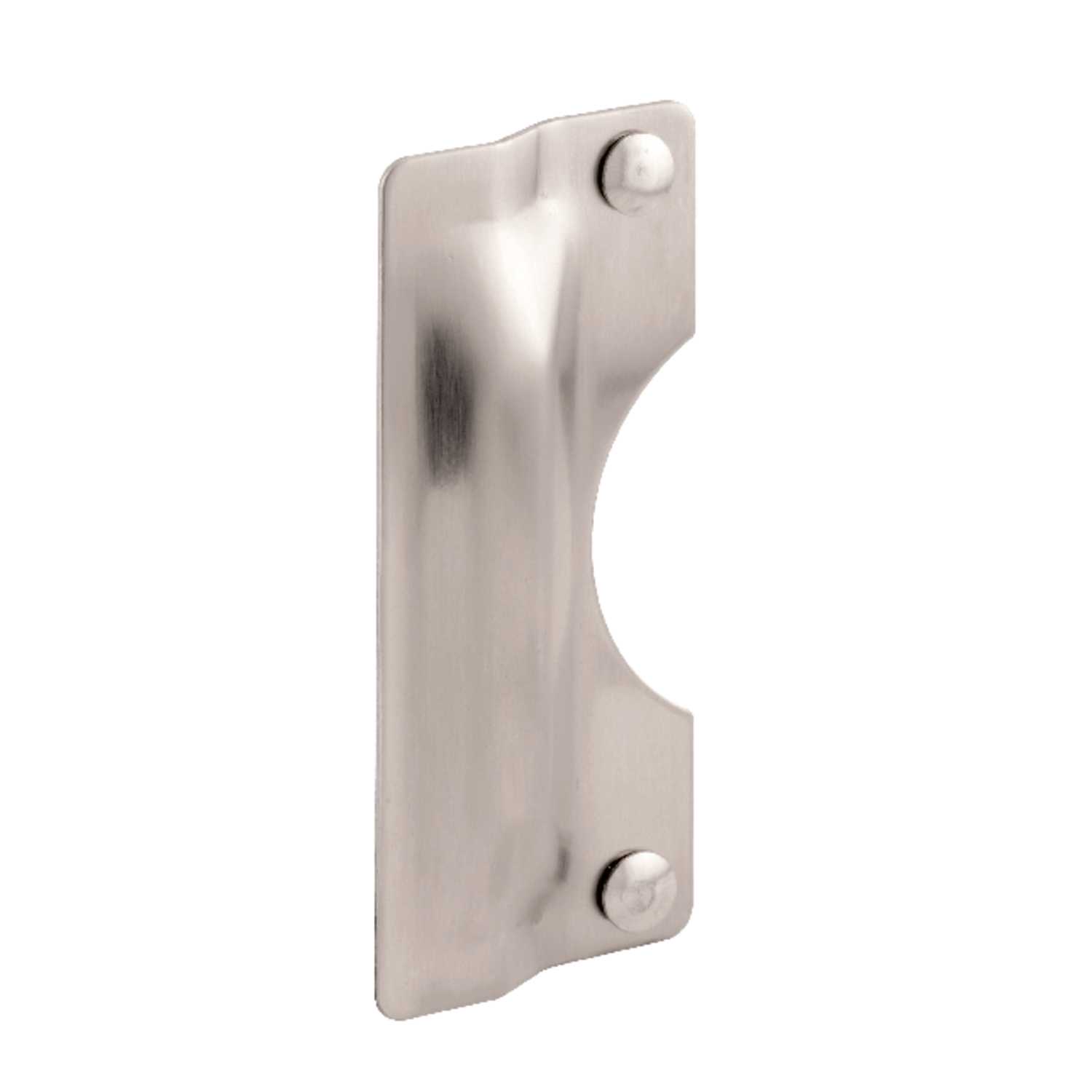PrimeLine 3 in. H x 7 in. L Brushed Stainless Steel Steel Latch Guard