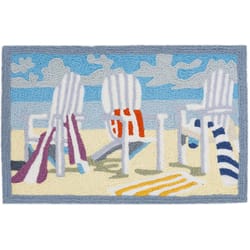 Jellybean 20 in. W X 30 in. L Multi-Color Adirondack Chairs Polyester Accent Rug