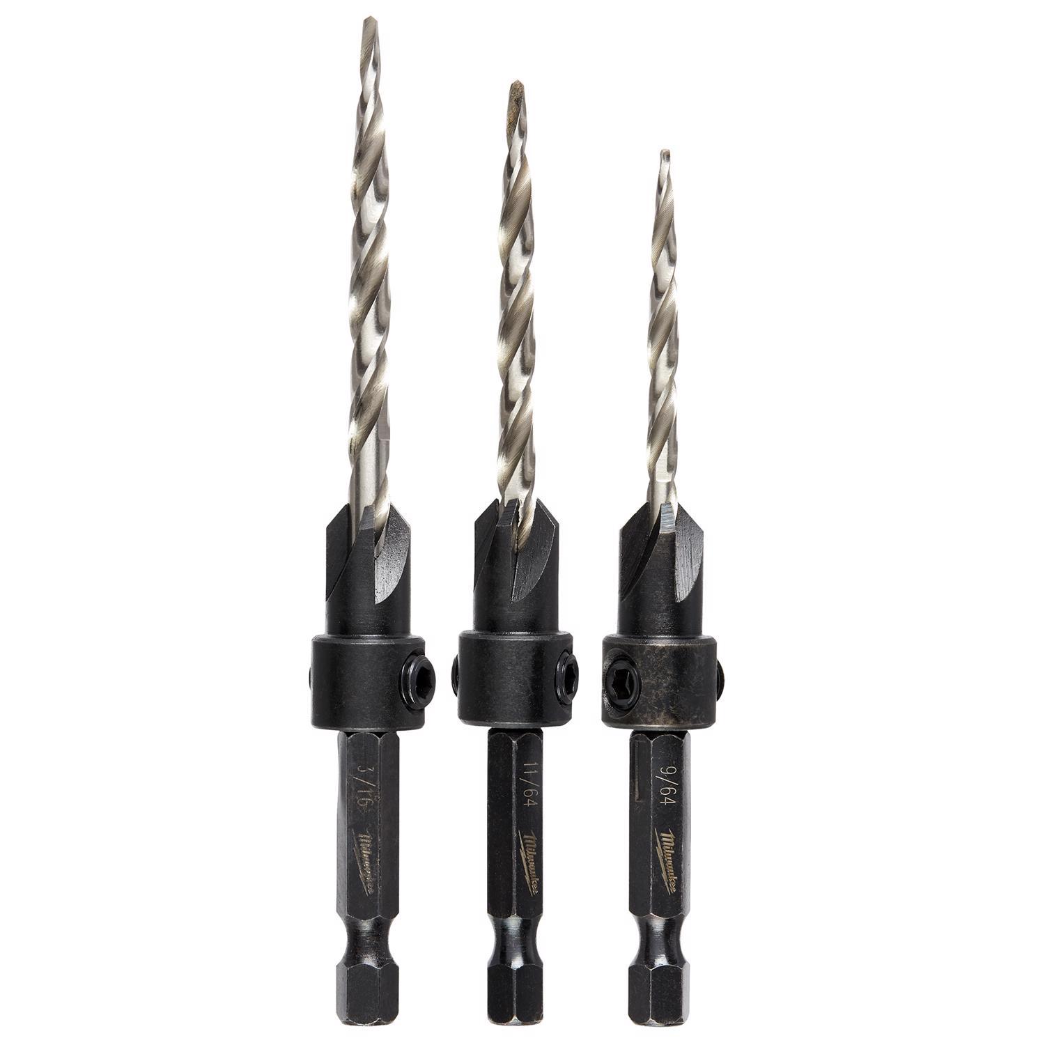 Milwaukee 0.3 in. L High Speed Steel Drill and Countersink