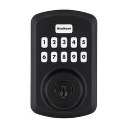 Kwikset Matte Black Metal Electronic Touch Pad Deadbolt