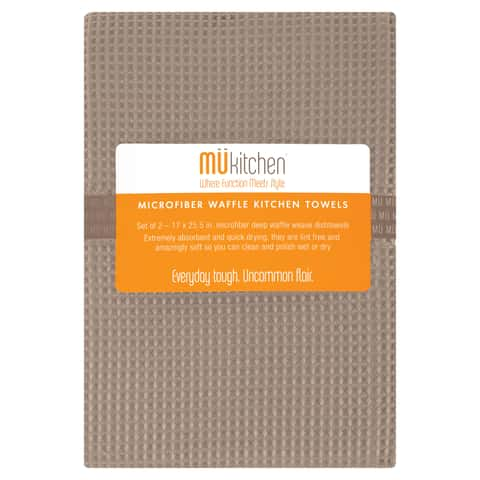 Mu Kitchen Waffle Microfiber Dish Cloths Set of 2