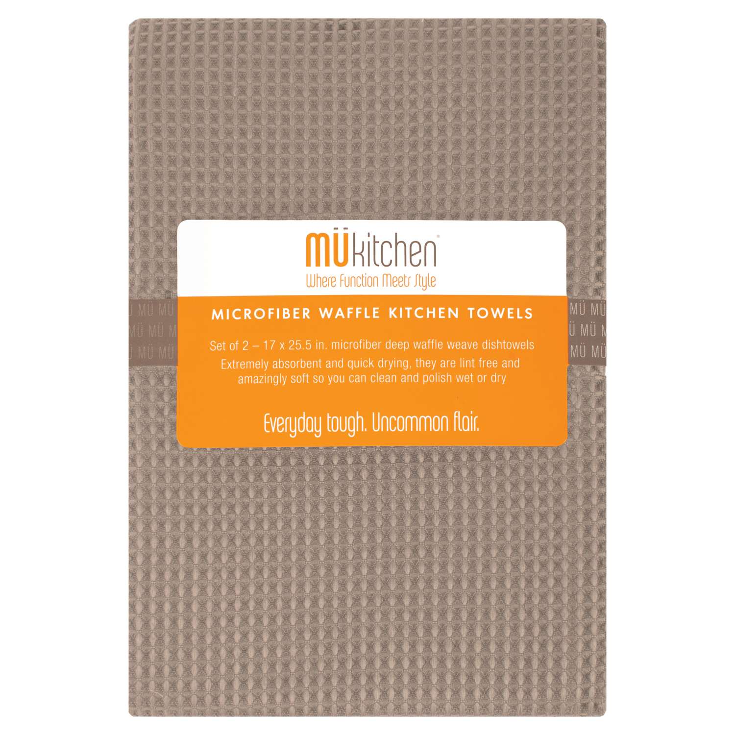 Mu Kitchen Pebble Microfiber Waffle Weave Dish Towel 2 pk Ace Hardware