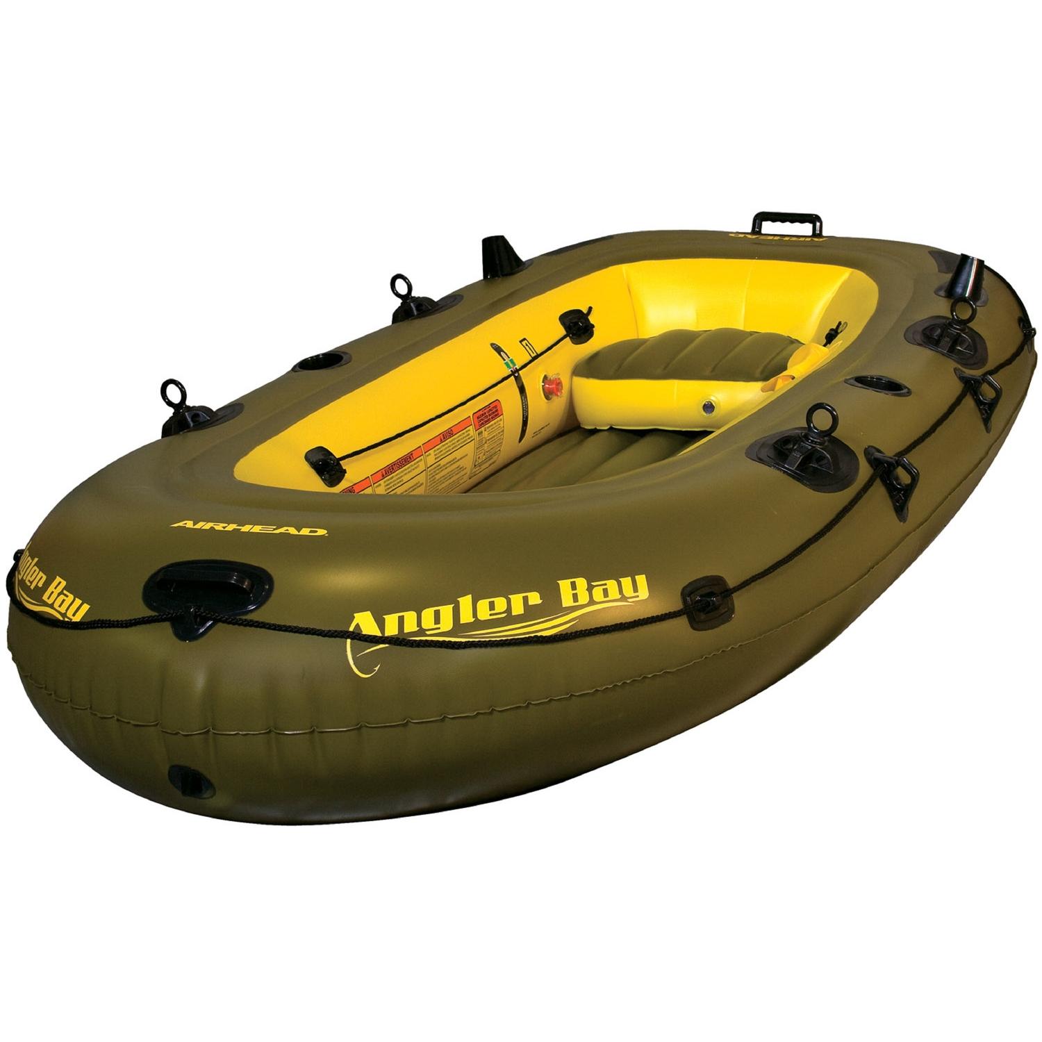 Airhead Angler Bay PVC Inflatable Hunter Green Kayak 56 in. W X 109 in. L Sansujyuku sansujyuku.com