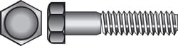 HILLMAN 7/16 in. D X 8 in. L Zinc Plated Steel Hex Bolt 25 pk