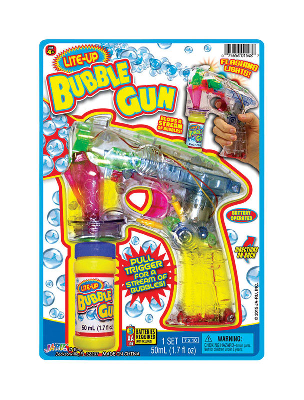 UPC 075656015487 product image for Ja-Ru Lite Up Bubble Gun Plastic | upcitemdb.com